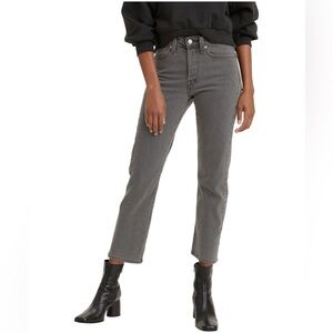 LEVI’S Wedgie Straight Cropped Jeans